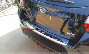 Накладка на задний бампер с логотипом для Subaru XV 2012-2014 
